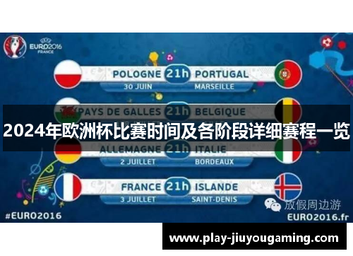 2024年欧洲杯比赛时间及各阶段详细赛程一览
